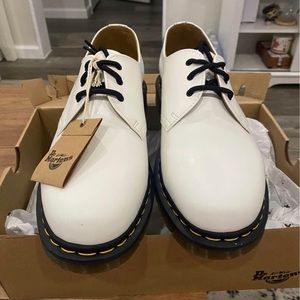 Men's White Smooth Leather Oxford Shoes